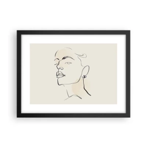 Plakat w czarnej ramie - Dumne spojrzenie - 40x30 cm