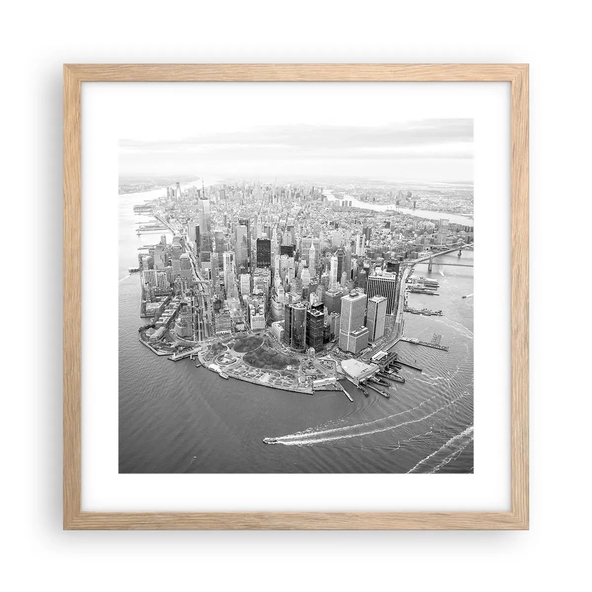 Plakat w ramie jasny dąb - Jak nie pokochać? - 40x40 cm