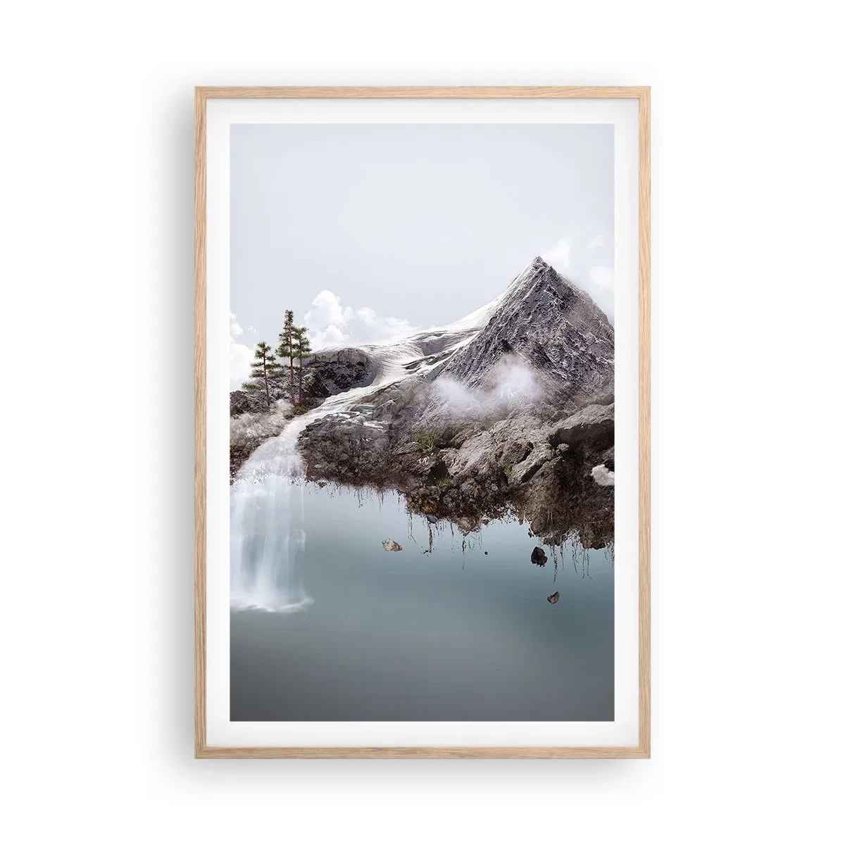 Plakat w ramie jasny dąb - Okiem surrealisty - 61x91 cm