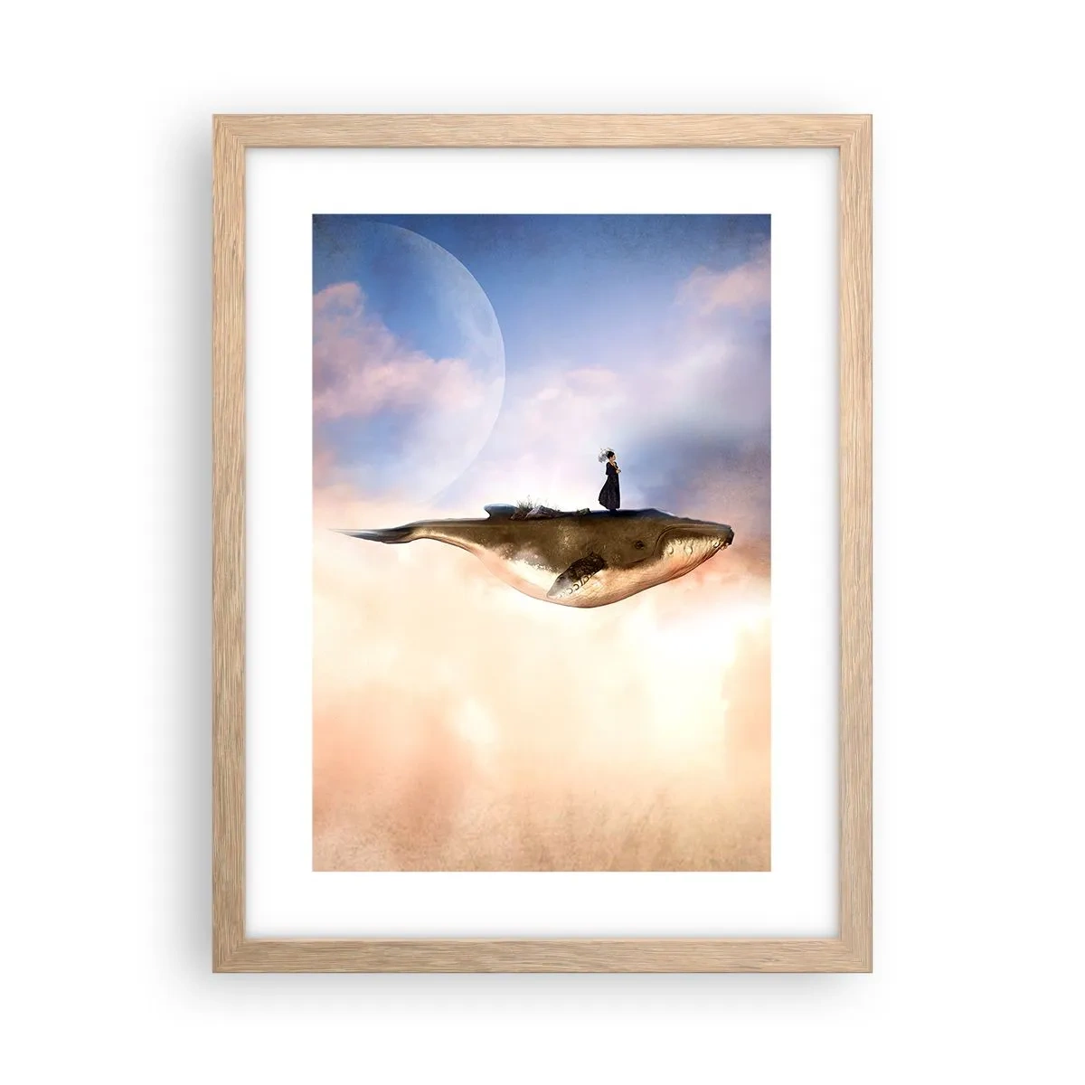Plakat w ramie jasny dąb - Nadrealna podróż - 30x40 cm