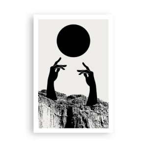 Plakat - Kompozycja surrealistyczna: słońce i reszta - 61x91 cm