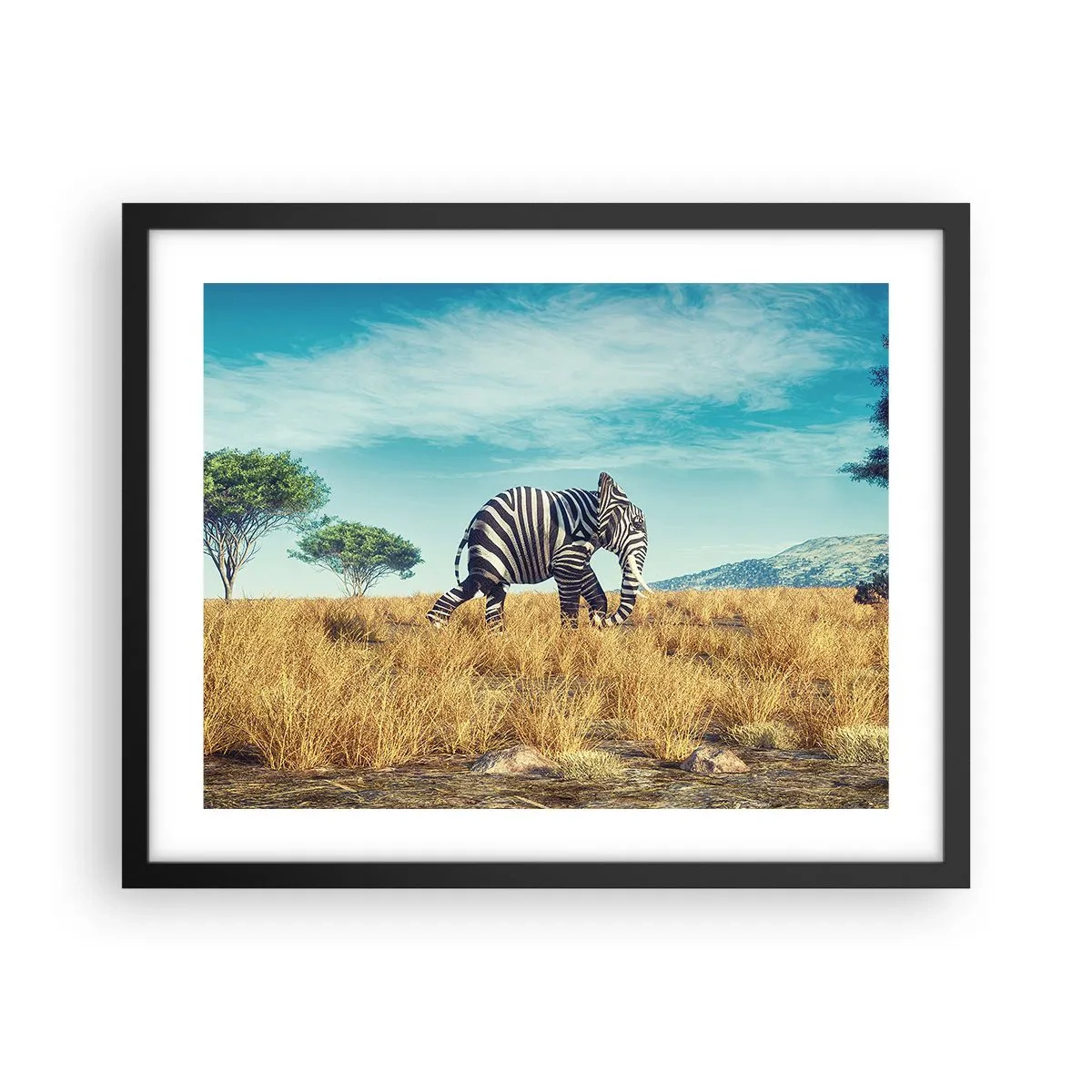 Plakat w czarnej ramie - Szarość już niemodna - 50x40 cm