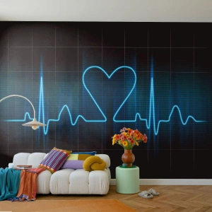 Fototapeta Standard Eco - W rytmie serca - Grafika, Serce, Sztuka - 300x210 cm