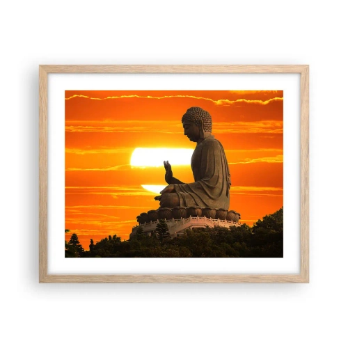 Plakat w ramie jasny dąb - Bez strachu przed światem - 50x40 cm