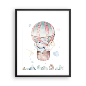 Plakat w czarnej ramie - Wrócimy wkrótce! - 40x50 cm