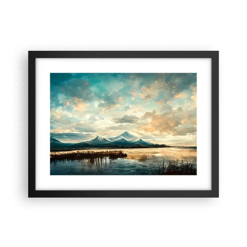 Plakat w czarnej ramie - Pod opieką nieba - 40x30 cm