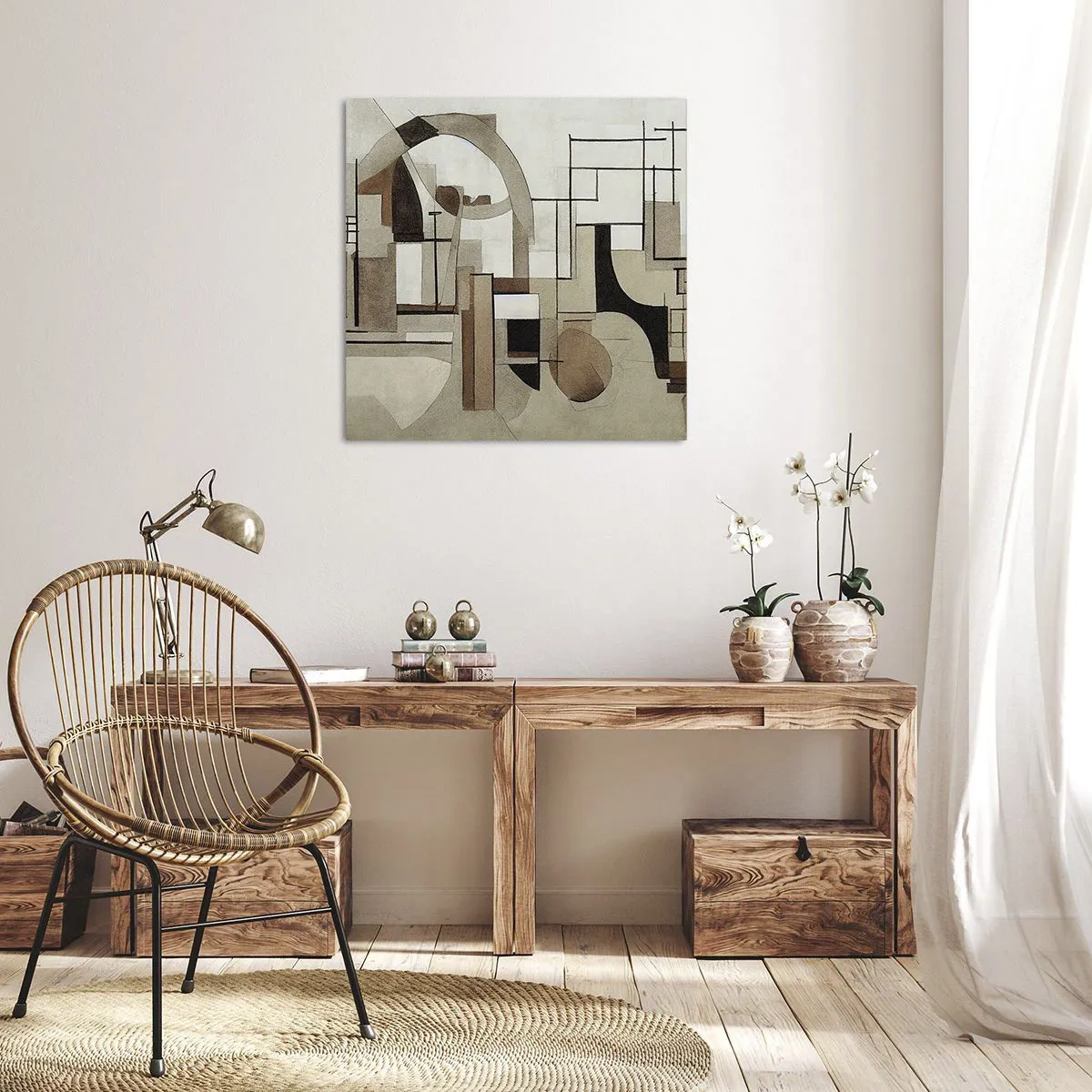 Obraz na płótnie - Pejzaż miejski 2.0 - 60x60 cm