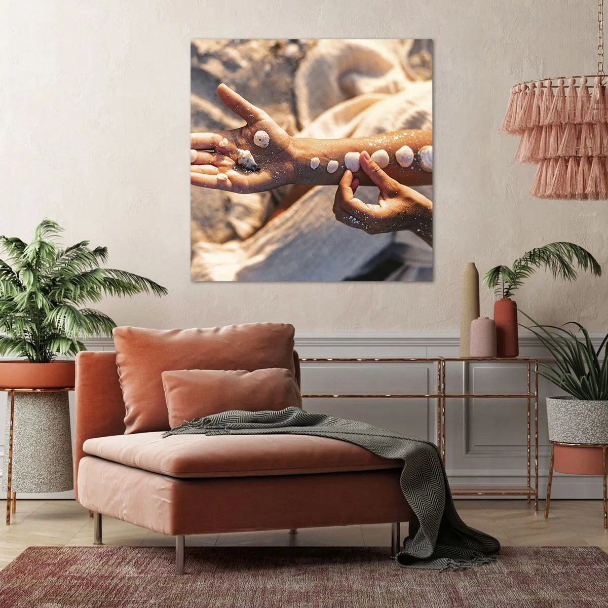 Obraz na płótnie - Piękno w zasięgu ręki - 60x60 cm