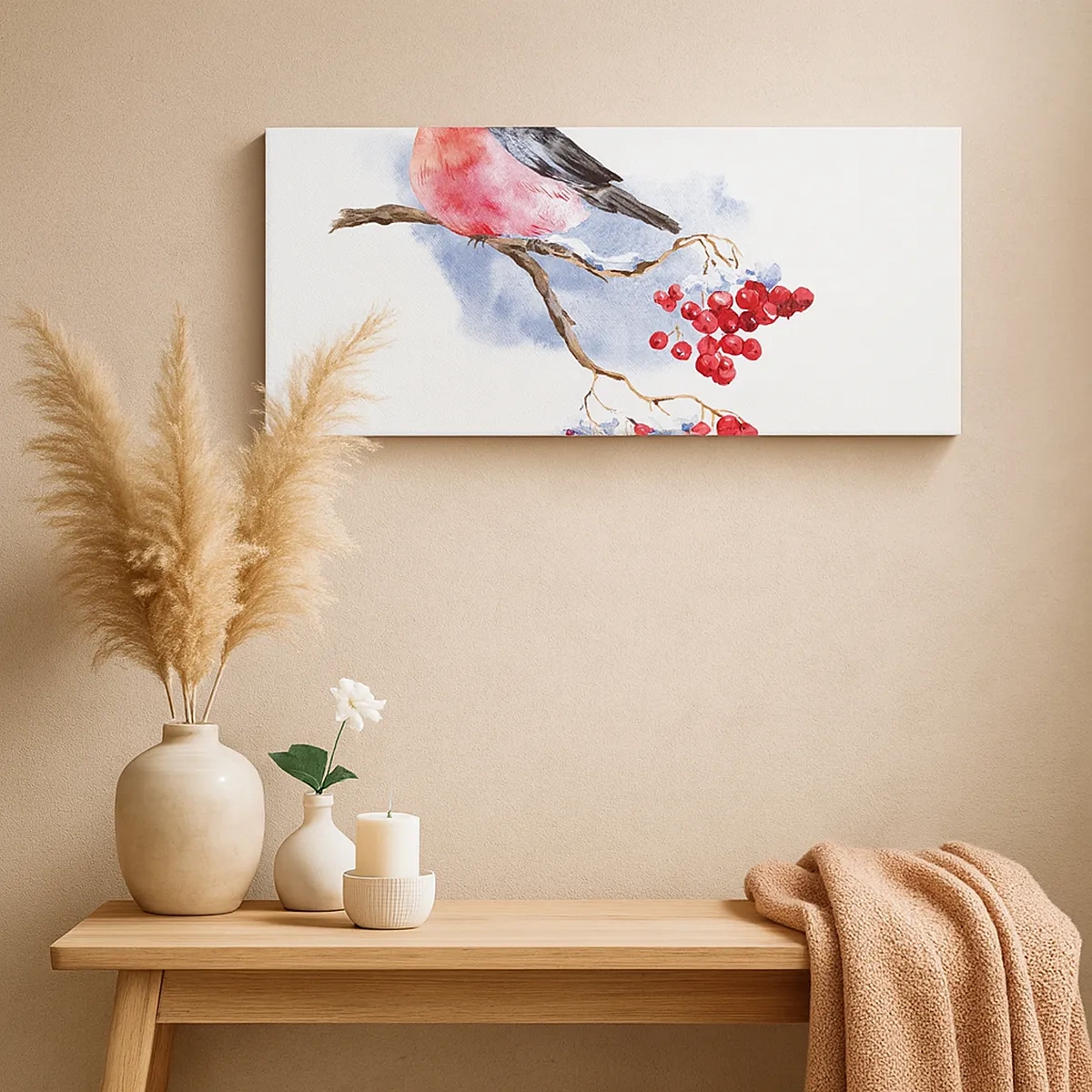 Obraz na płótnie - Zima w kolorze - 30x30 cm