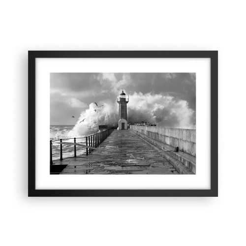 Plakat w czarnej ramie - Nieustraszona - 40x30 cm