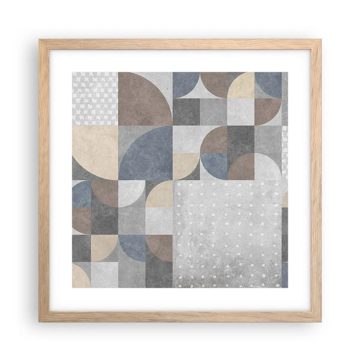 Plakat w ramie jasny dąb - Ceramiczna fantazja - 40x40 cm