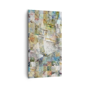 Obraz na płótnie - Geometryczne przetasowanie - 55x100 cm