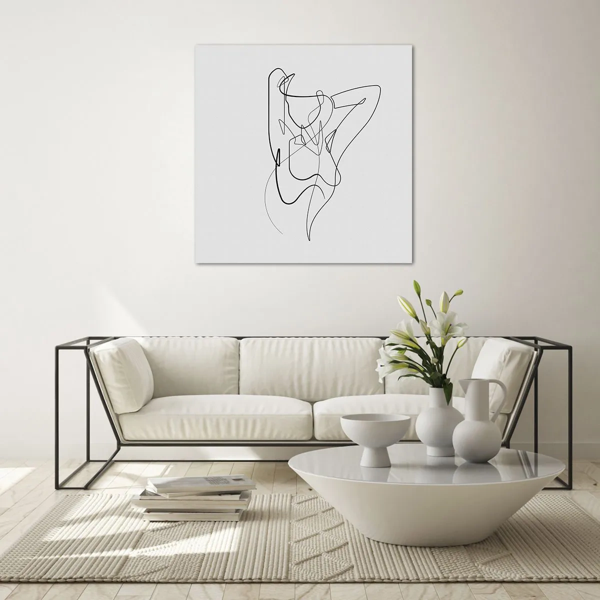 Obraz na szkle - Naprawdę, jaka jesteś... - 70x70 cm