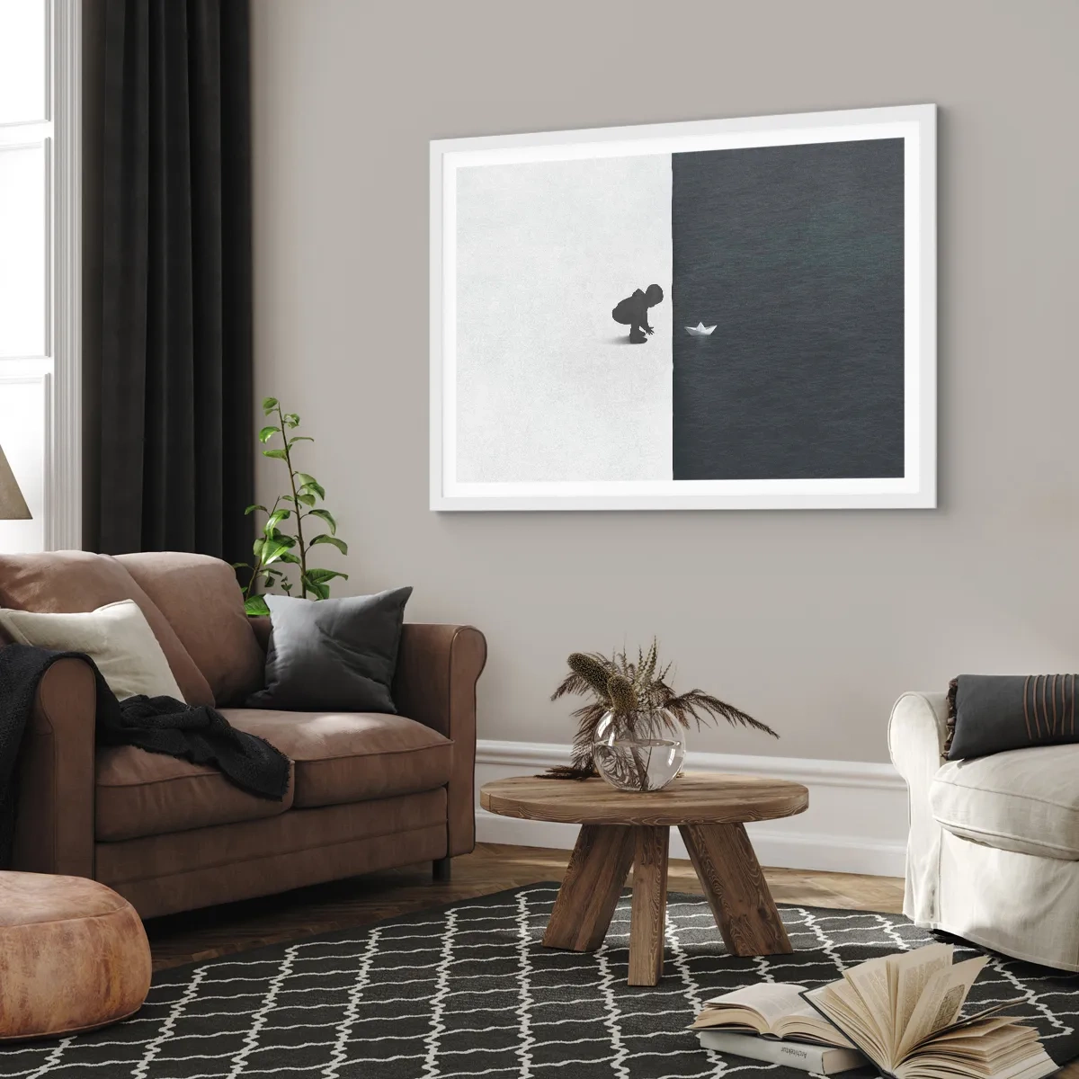 Plakat w białej ramie - Wielka wyprawa - 50x40 cm