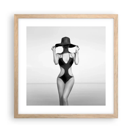 Plakat w ramie jasny dąb - Na imię mi: Elegancja - 40x40 cm