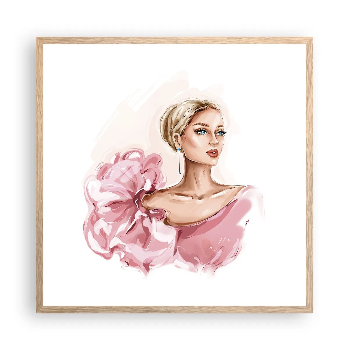 Plakat w ramie jasny dąb - Jak  malowana… - 60x60 cm