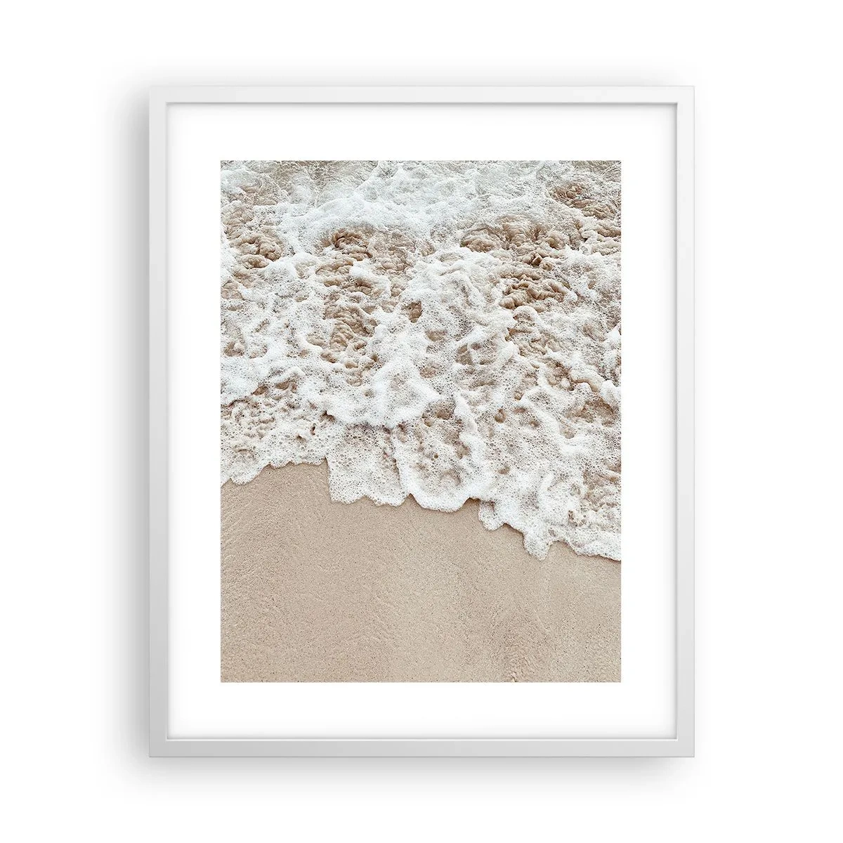 Plakat w białej ramie - Zaraz wracam - 40x50 cm