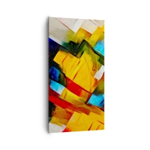 Obraz na płótnie - Różnobarwny przekładaniec - 65x120 cm