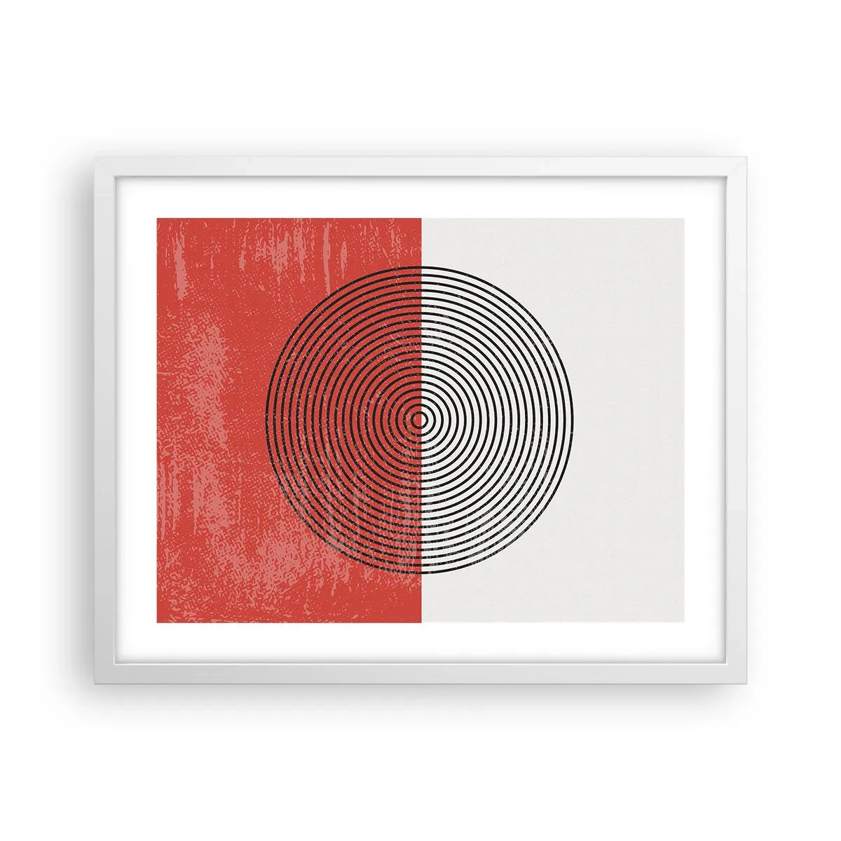 Plakat w białej ramie - W samo sedno - 50x40 cm