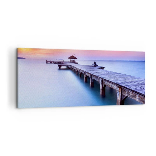 Obraz na płótnie - Morze spokoju aż po horyzont - 100x40 cm