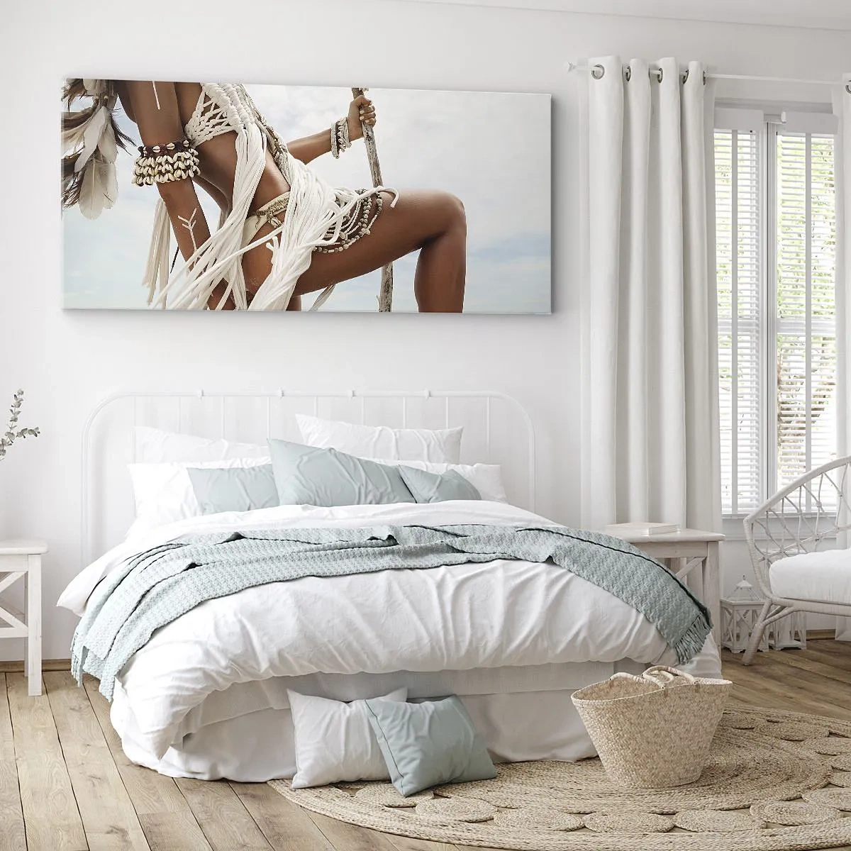 Obraz na płótnie - Kapłanka słońca - 100x40 cm