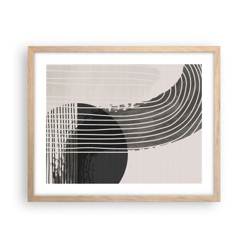 Plakat w ramie jasny dąb - Tam i z powrotem - 50x40 cm
