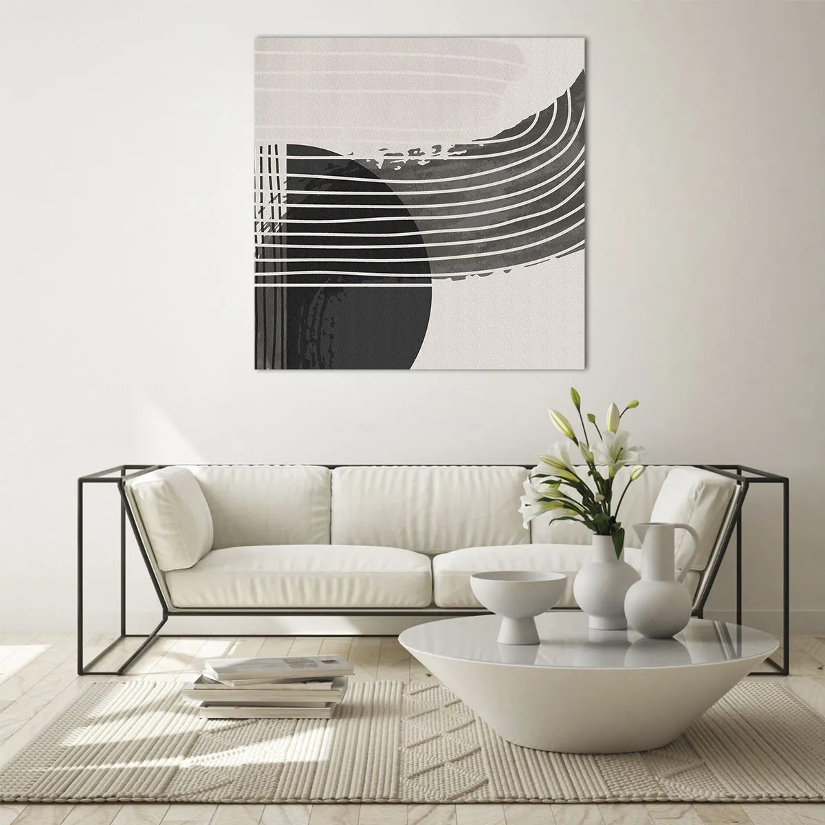 Obraz na szkle - Tam i z powrotem - 70x70 cm