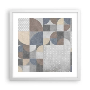 Plakat w białej ramie - Ceramiczna fantazja - 40x40 cm
