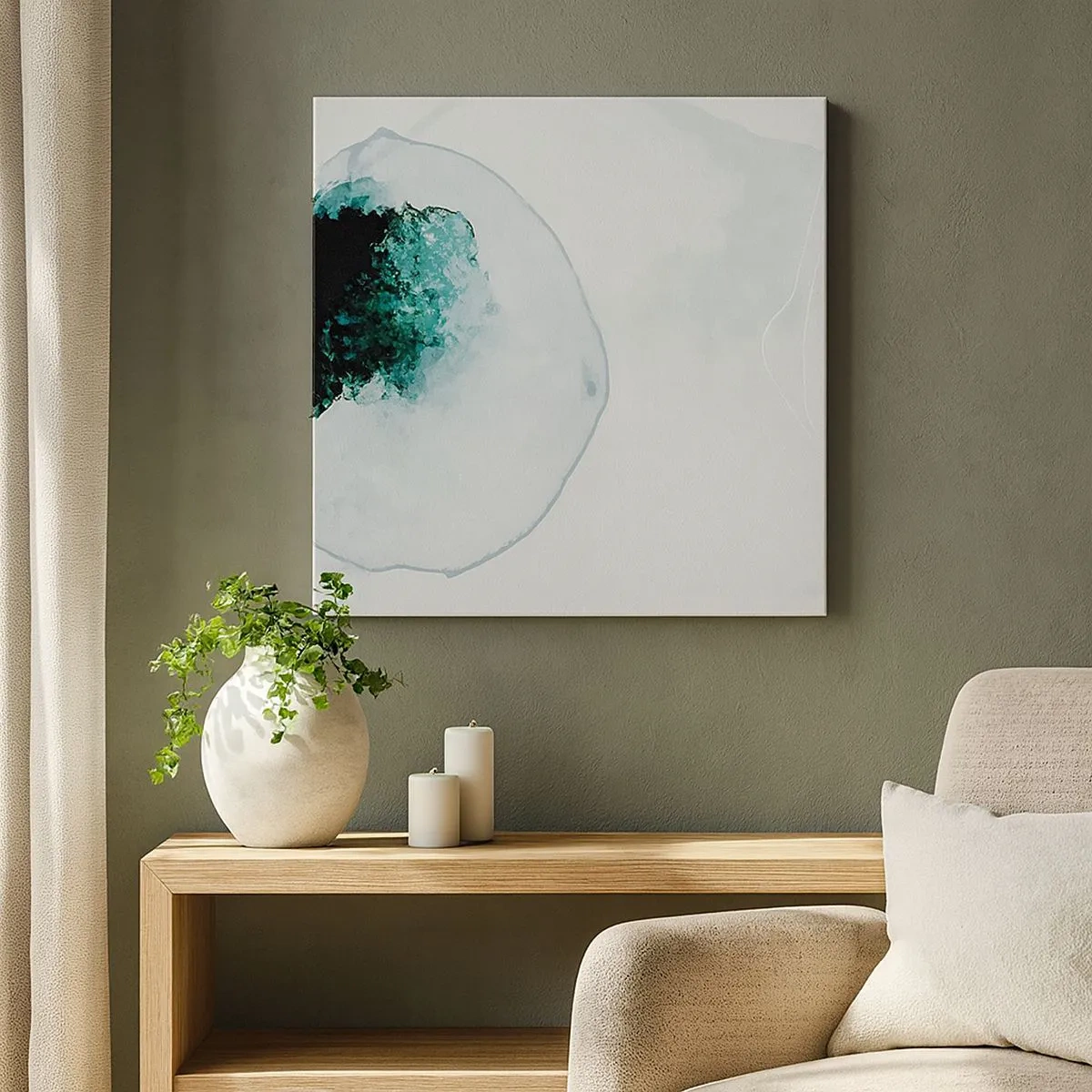 Obraz na płótnie - W kropli wody - 30x30 cm