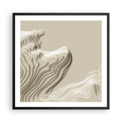 Plakat w czarnej ramie - Topografia sztuki - 60x60 cm