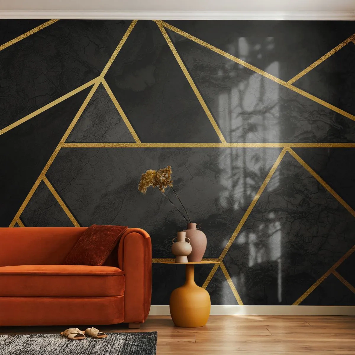 Fototapeta Premium Sand - Mrok i blask - Abstrakcja, Sztuka, Nowoczesny Wzór - 250x175 cm