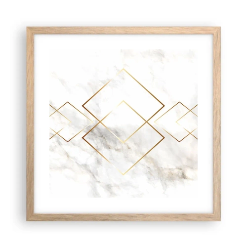 Plakat w ramie jasny dąb - Widok na nieskończoność - 40x40 cm