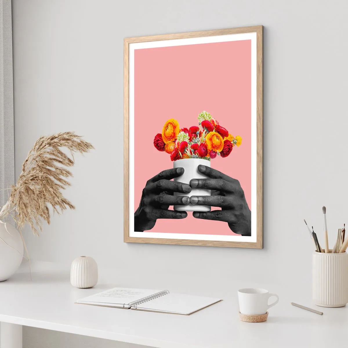 Plakat w ramie jasny dąb - Apoteoza życia - 50x70 cm