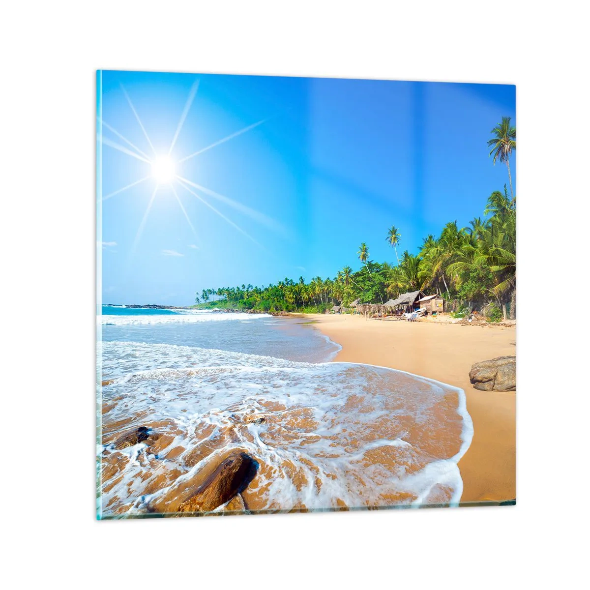 Obraz na szkle - Egzotyczne miejsce dla ciebie - 60x60 cm