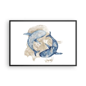 Plakat w czarnej ramie - Przyjaźń czy kochanie? - 91x61 cm