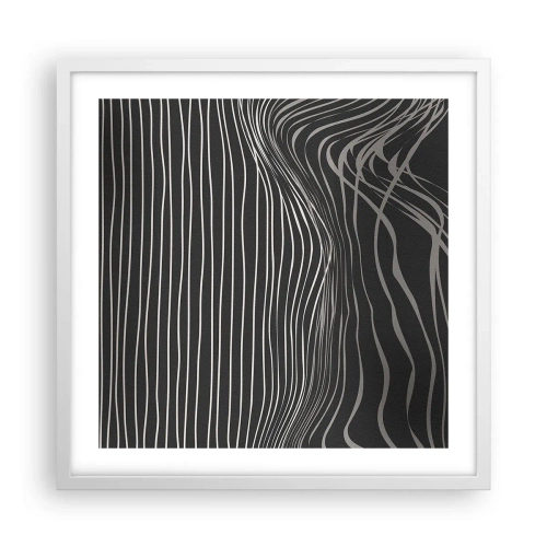 Plakat w białej ramie - Rytm i akcent - 50x50 cm