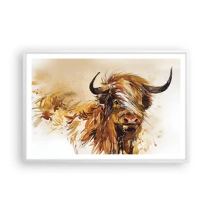 Plakat w białej ramie - Duma łowcy - 91x61 cm