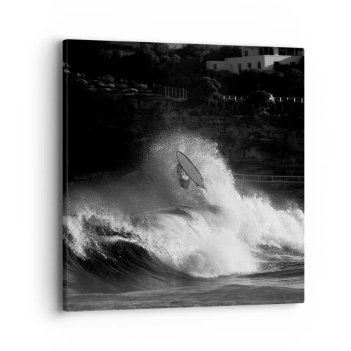 Obraz na płótnie - Wyzwanie przyjęte! - 40x40 cm