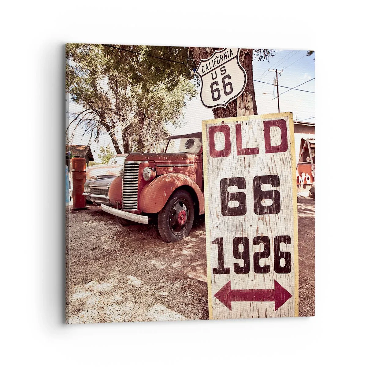 Obraz na płótnie - Legenda amerykanskiej prowincji - 70x70 cm