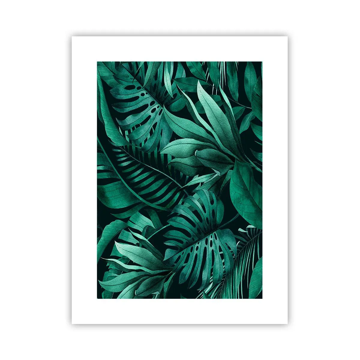 Plakat - Głębia tropikalnej zieleni - 30x40 cm