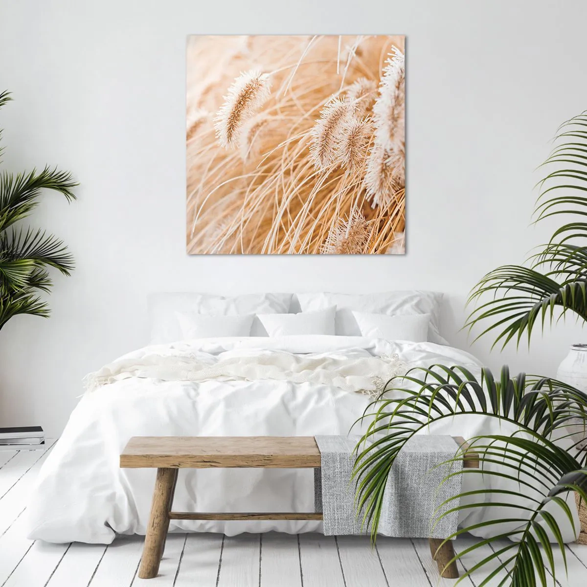 Obraz na płótnie - Złoty szelest traw - 60x60 cm