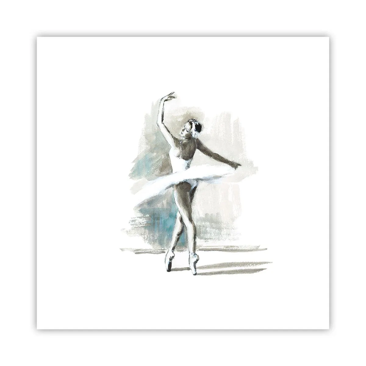 Plakat - Zaklęta w łabędzia - 30x30 cm