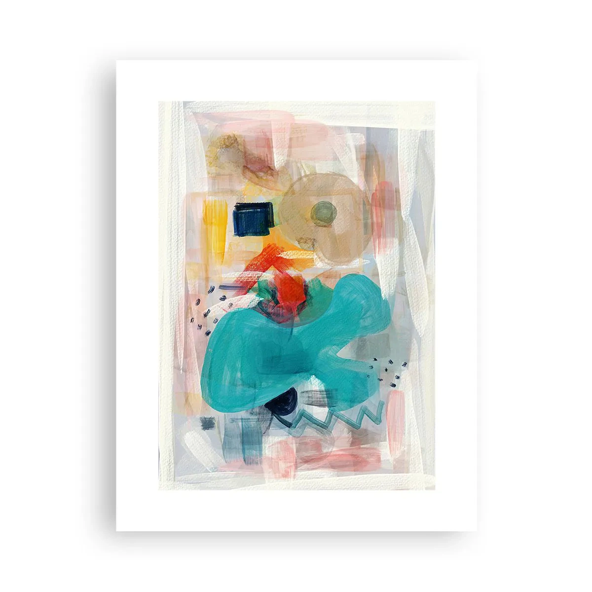 Plakat - Kolorowa gra - 30x40 cm