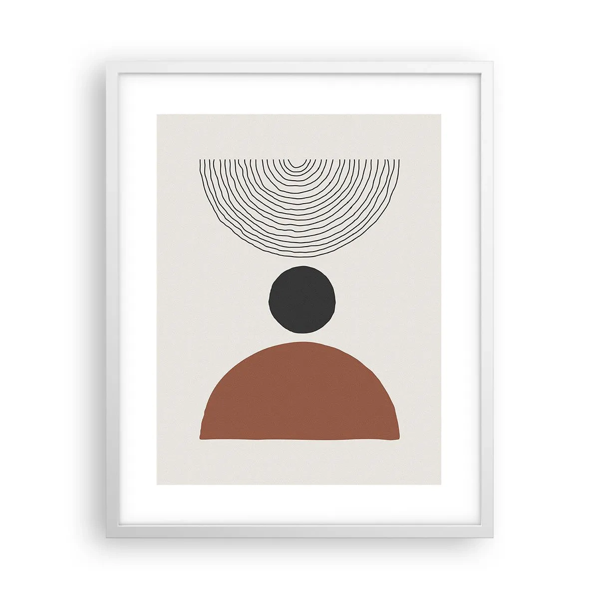 Plakat w białej ramie - W centrum uwagi - 40x50 cm