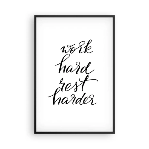 Plakat w czarnej ramie - Życiowa równowaga - 61x91 cm