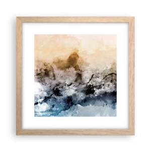 Plakat w ramie jasny dąb - Zatopione w tumanie mgły - 30x30 cm