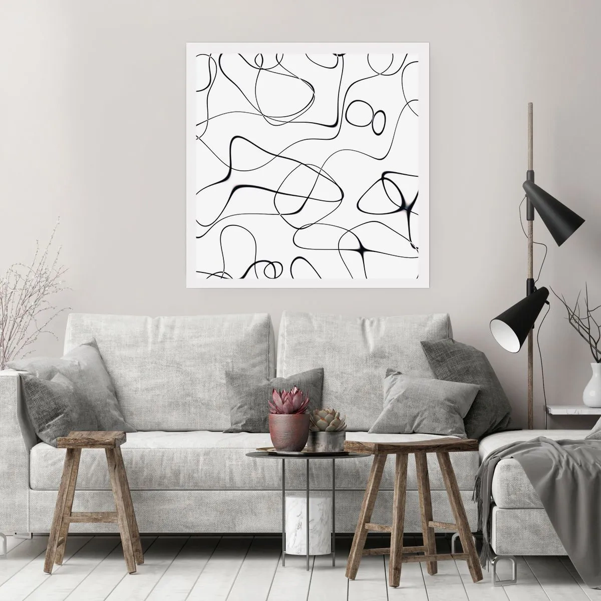 Plakat - Ścieżki życia, koleje losu - 40x40 cm