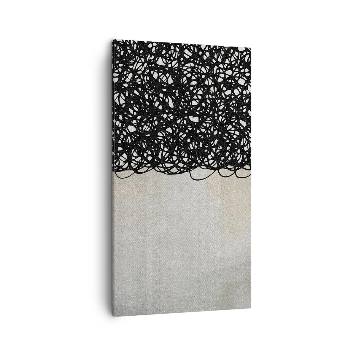 Obraz na płótnie - Abstrakcja skłębiona - 45x80 cm