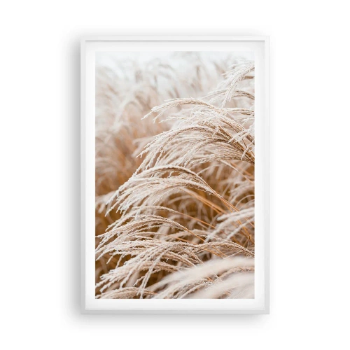 Plakat w białej ramie - Pokłon jesiennemu słońcu - 61x91 cm