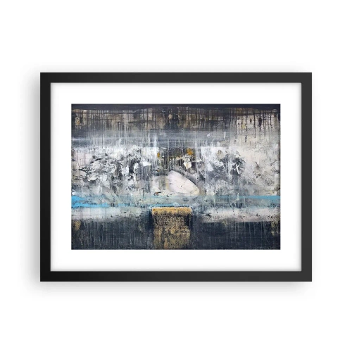 Plakat w czarnej ramie - Jak po lodzie, jak po grudzie - 40x30 cm